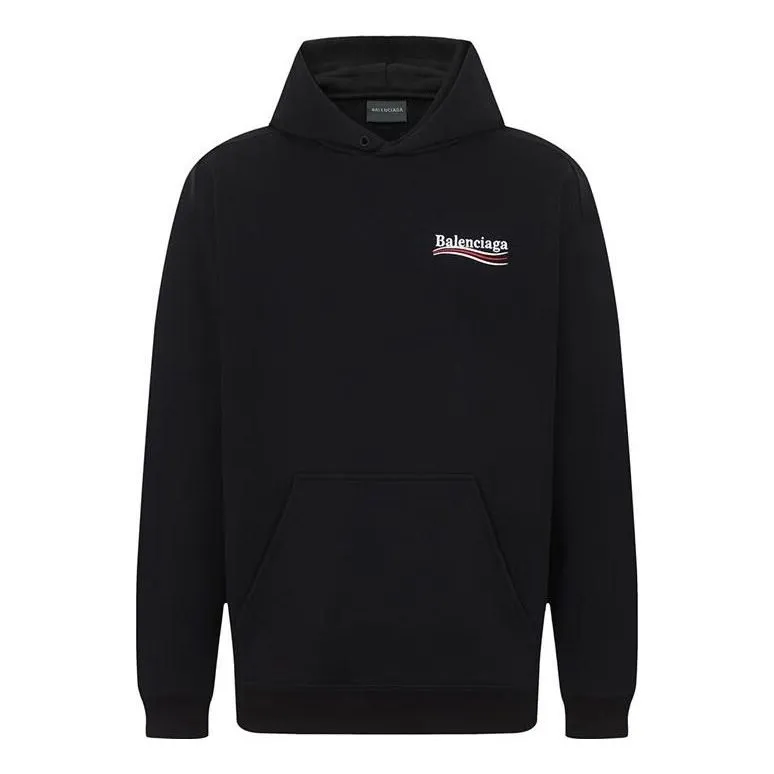 Balenciaga Political Campaign Hoodie Medium Fit 'Black' 600583TKVI91070 sold by KicksCrew