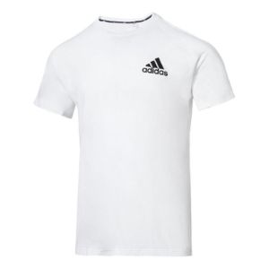 adidas AEROREADY Designed To Move Motion Sport Motion Logo Tee 'White Black' H28785 sold by KicksCrew