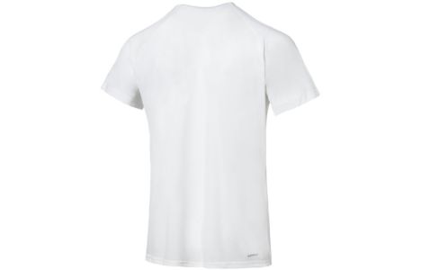 adidas AEROREADY Designed To Move Motion Sport Motion Logo Tee 'White Black' H28785 sold by KicksCrew
