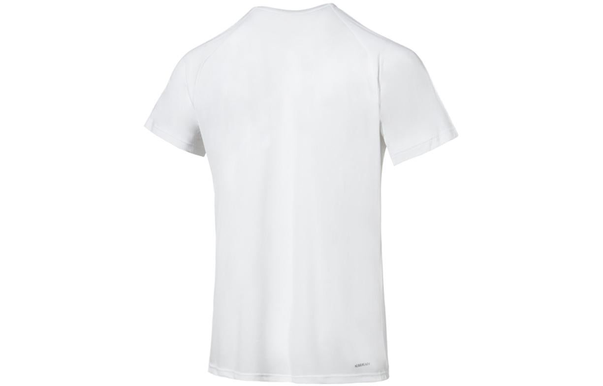 adidas AEROREADY Designed To Move Motion Sport Motion Logo Tee 'White Black' H28785 sold by KicksCrew product image thumbnail 2