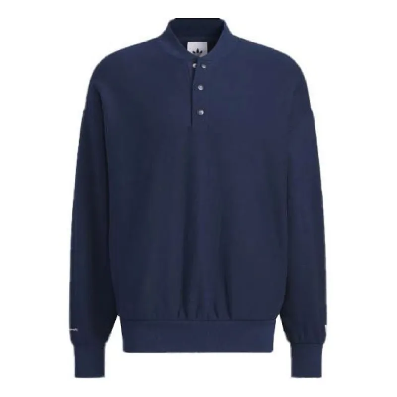 Adidas Originals x Notitle Crew Sweatshirt 'Navy' IN1089 sold by KicksCrew