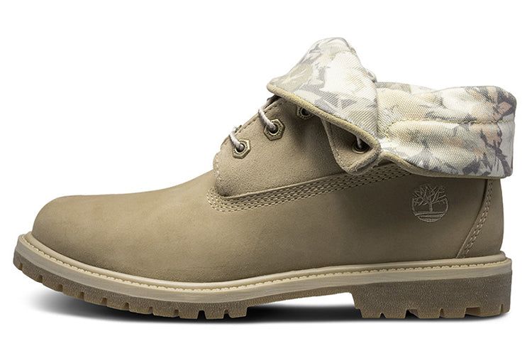 (WMNS) Timberland Roll Top Wide Fit Boots Basic 'Beige White Camouflage' A1URM sold by KicksCrew product image thumbnail 2