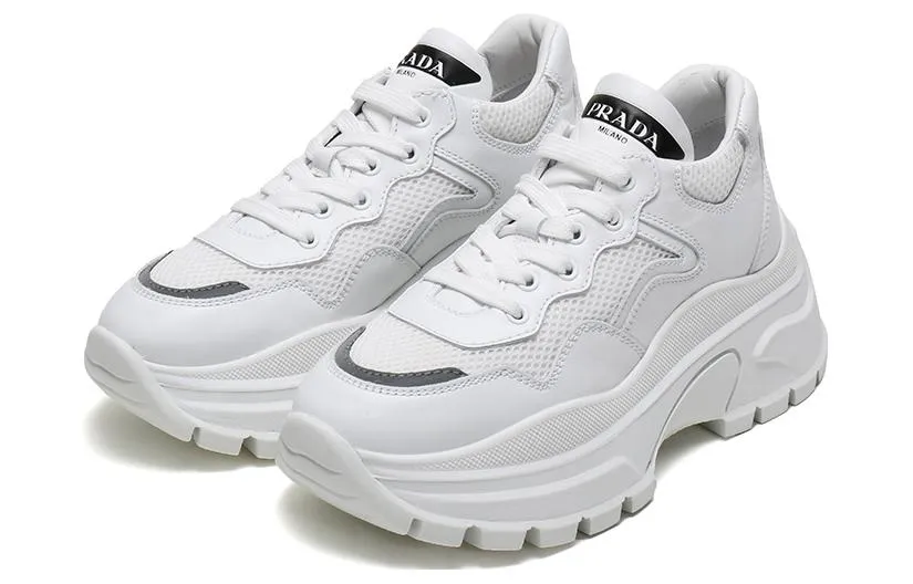 (WMNS) PRADA Centaurus Sneakers 'White' 1E880L_3L37_F0009_F_075 sold by KicksCrew product image thumbnail 3