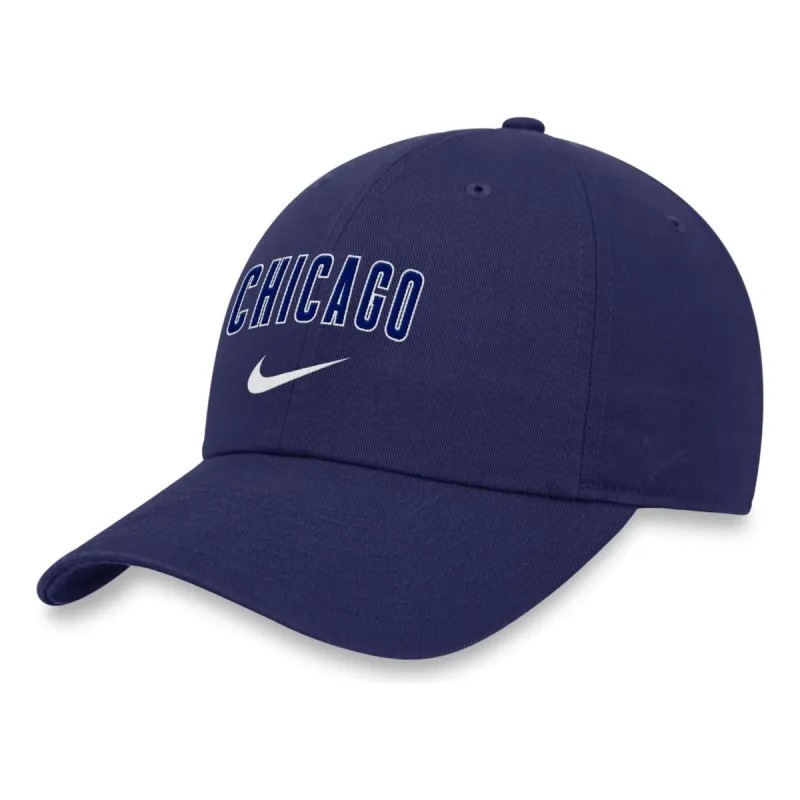 Nike MLB Chicago Cubs Heritage86 Wordmark Swoosh Adjustable Caps 'Blue' NK124EUEJ-WM0 sold by KicksCrew