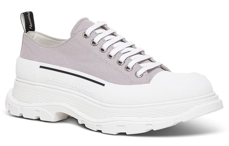 Alexander McQueen Tread Slick Canvas Sneakers 'Lilac White' 604257W4MV21331 sold by KicksCrew product image thumbnail 3