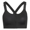 (WMNS) adidas Tlrd Impact Luxe Training High-Support Zip Bra 'Black' HC7497 sold by KicksCrew