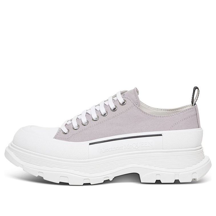 Alexander McQueen Tread Slick Canvas Sneakers 'Lilac White' 604257W4MV21331 sold by KicksCrew