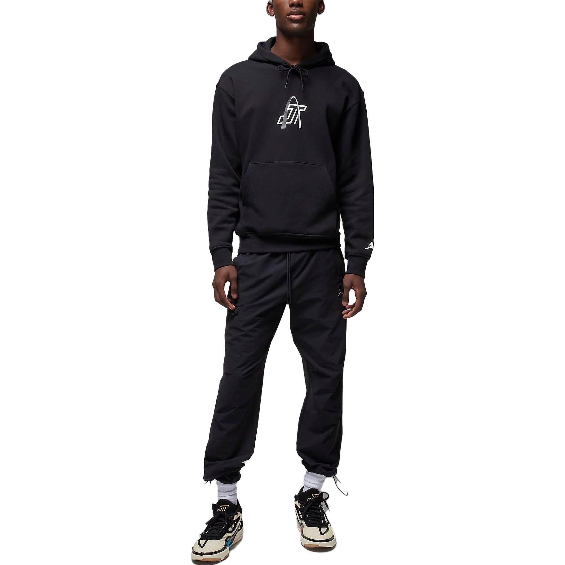 Air Jordan Tatum Fleece Pullover Hoodie 'Black' FZ3103-010 sold by KicksCrew product image thumbnail 4