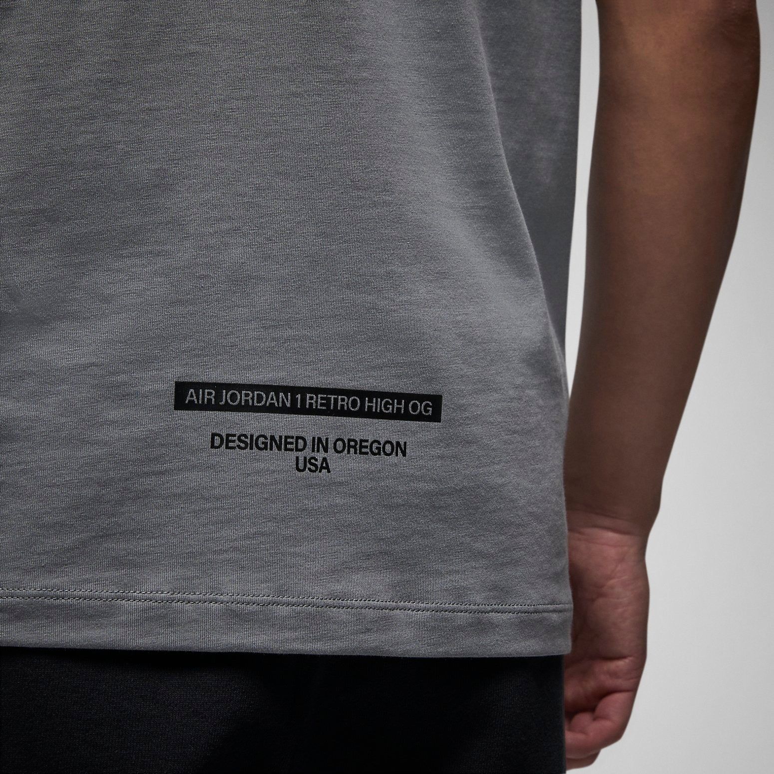 Air Jordan T-Shirt 'Cool Grey' FN3716-065 sold by KicksCrew product image thumbnail 3