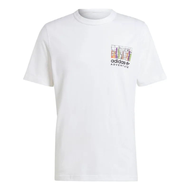 Adidas Adventure Graphic T-Shirts 'White' IJ0701 sold by KicksCrew