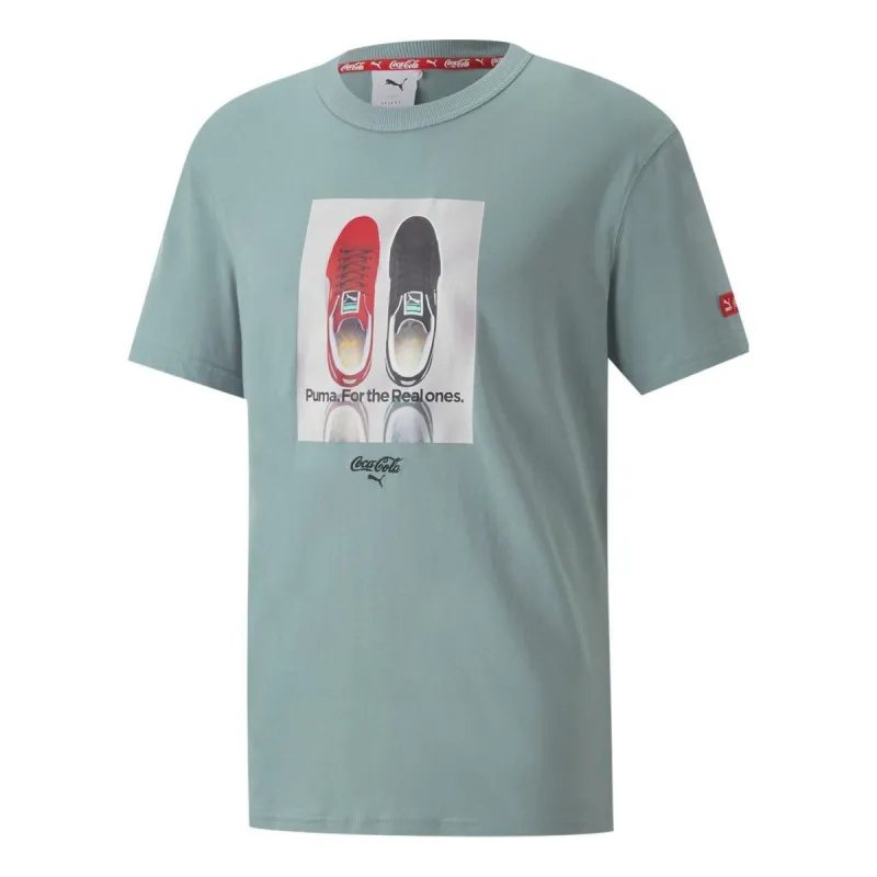 Puma X Coca Cola Relaxed Tee 'Grey' 536159-98 sold by KicksCrew