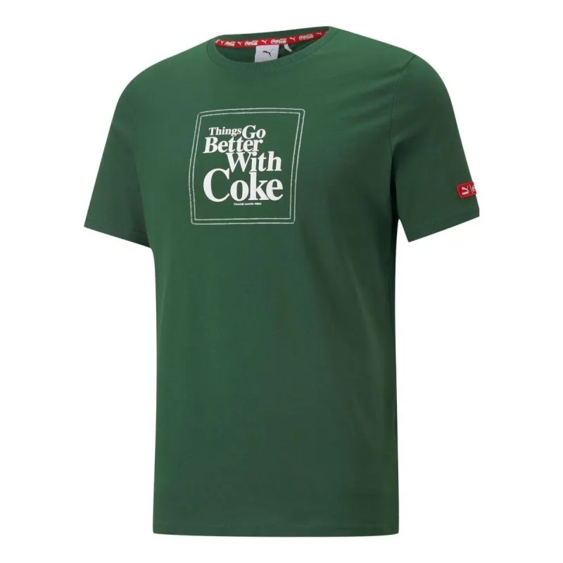 Puma X Coca Cola Graphic Tee 'Green' 536158-95 sold by KicksCrew