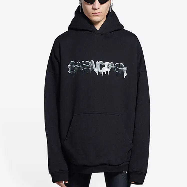 Balenciaga Slime Hoodie Wide Fit 'Black' 674986TLVF21069 sold by KicksCrew product image thumbnail 4