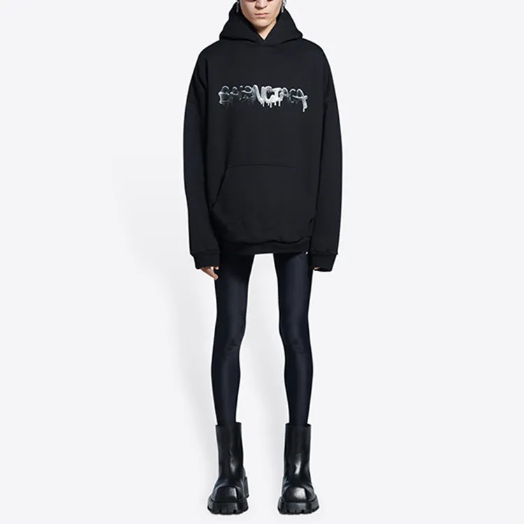 Balenciaga Slime Hoodie Wide Fit 'Black' 674986TLVF21069 sold by KicksCrew product image thumbnail 3