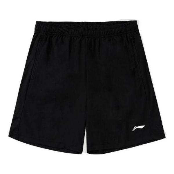 Li-Ning Logo Shorts 'Black' AAPT697-1 sold by KicksCrew
