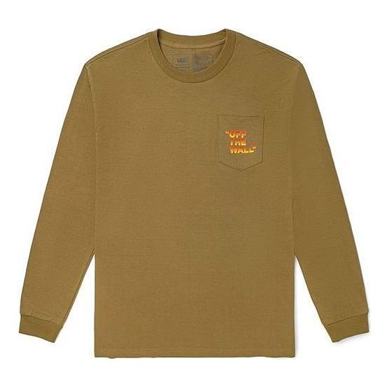 Vans Pocket Printed Casual Long Sleeve T-shirt 'Tan' VN0A5E5KDZ9 sold by KicksCrew