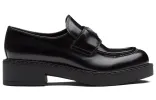 (WMNS) PRADA Leather Loafers 'Black' 1D246M_055_F0002_F_050 sold by KicksCrew