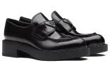 (WMNS) PRADA Leather Loafers 'Black' 1D246M_055_F0002_F_050 sold by KicksCrew