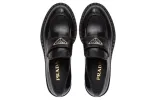 (WMNS) PRADA Leather Loafers 'Black' 1D246M_055_F0002_F_050 sold by KicksCrew
