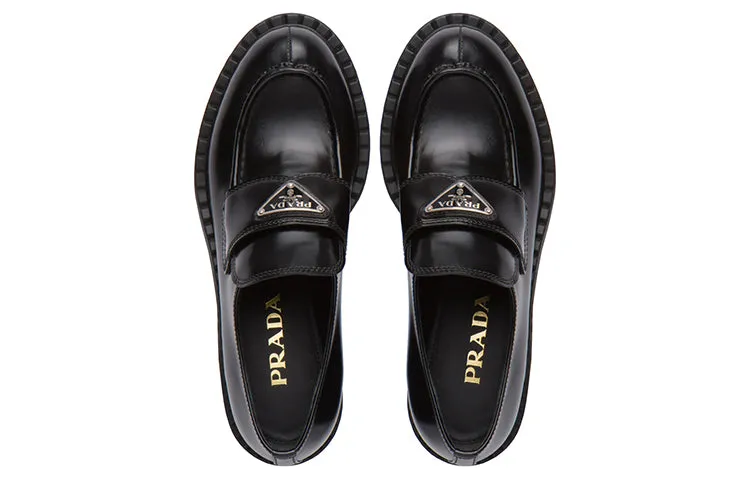 (WMNS) PRADA Leather Loafers 'Black' 1D246M_055_F0002_F_050 sold by KicksCrew product image thumbnail 4