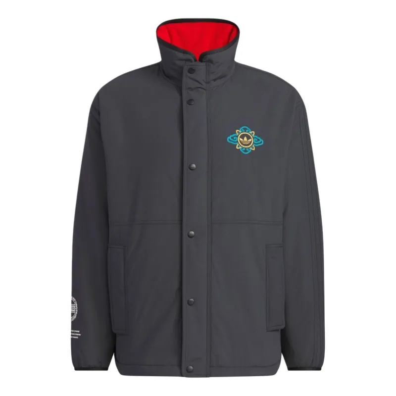 Adidas Originals x Feifei Ruan Reversible Sherpa Jackets 'Black Red' IX4209 sold by KicksCrew