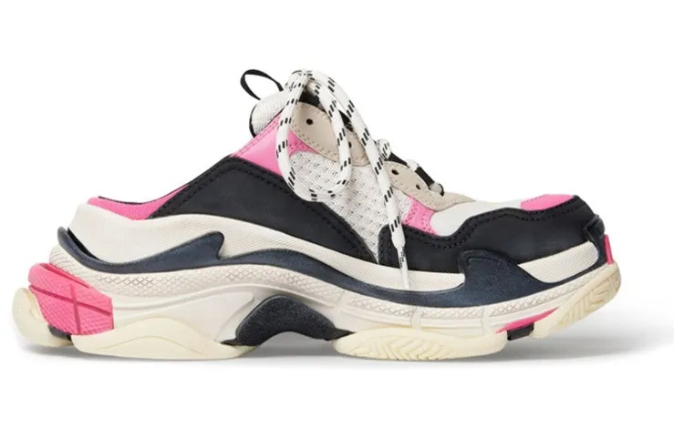 (WMNS) Balenciaga Triple S Mules 'White Pink and Black Double Foam and Mesh' 755686W3SM15671 sold by KicksCrew product image thumbnail 2