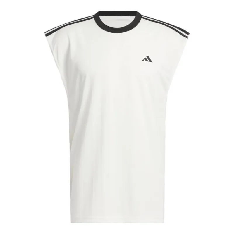 adidas Basketball All-World Sleeveless Tee 'White Black' IN2572 sold by KicksCrew