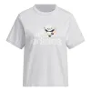 (WMNS) adidas China T-Shirt 'Grey White' JI6865 sold by KicksCrew