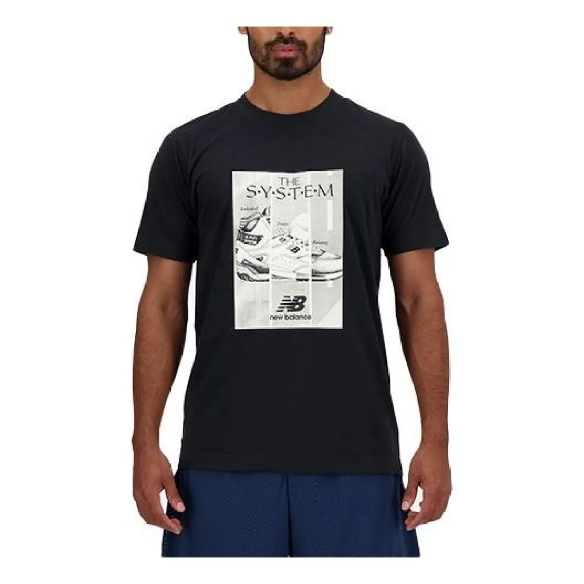 New Balance Sport Essentials Poster T-shirt 'Black' MT41595-BK