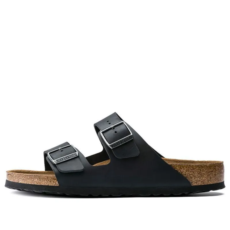 Birkenstock Arizona Oiled Nubuck Leather Narrow Fit Sandals 'Black' 752483 sold by KicksCrew