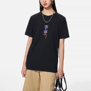 Li-Ning Graphic T-shirt 'Black' AHST733-2 sold by KicksCrew