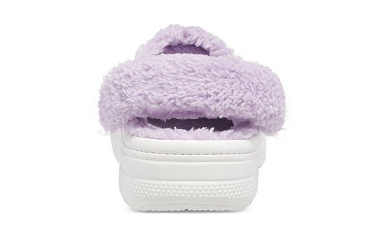 Crocs Classic Baya Lined Fuzz-Strap Clog 'White Lila' 206633-577 sold by KicksCrew product image thumbnail 4