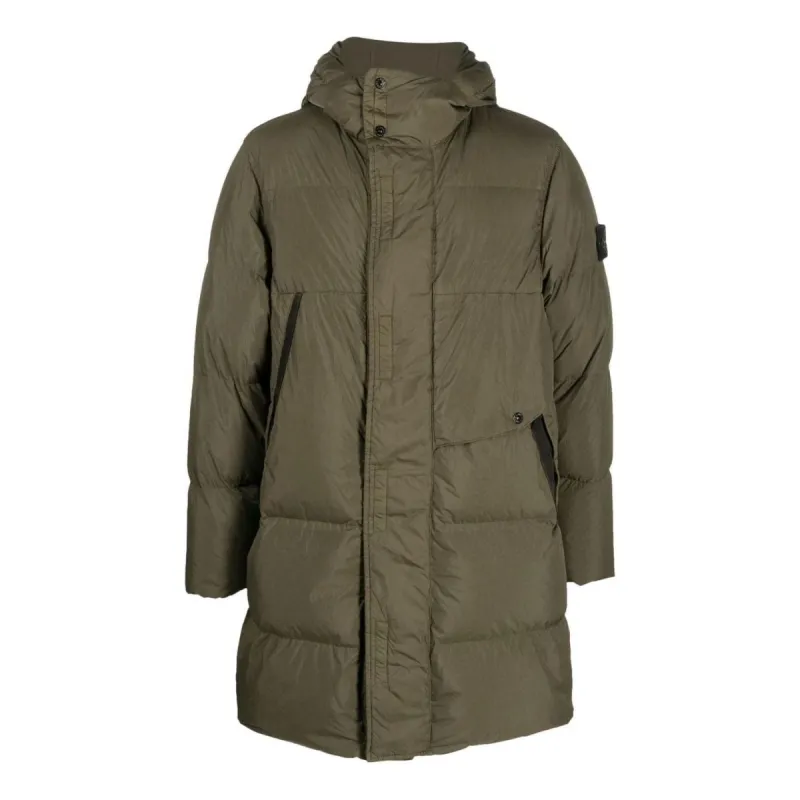 STONE ISLAND Wappen Patch Crinkle Labs Padding 'Olive Green' 791570323-V0058 sold by KicksCrew