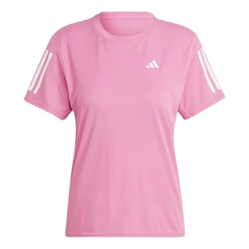 (WMNS) adidas Own the Run T-Shirt Asia Sizing 'Pink' IL4128 sold by KicksCrew