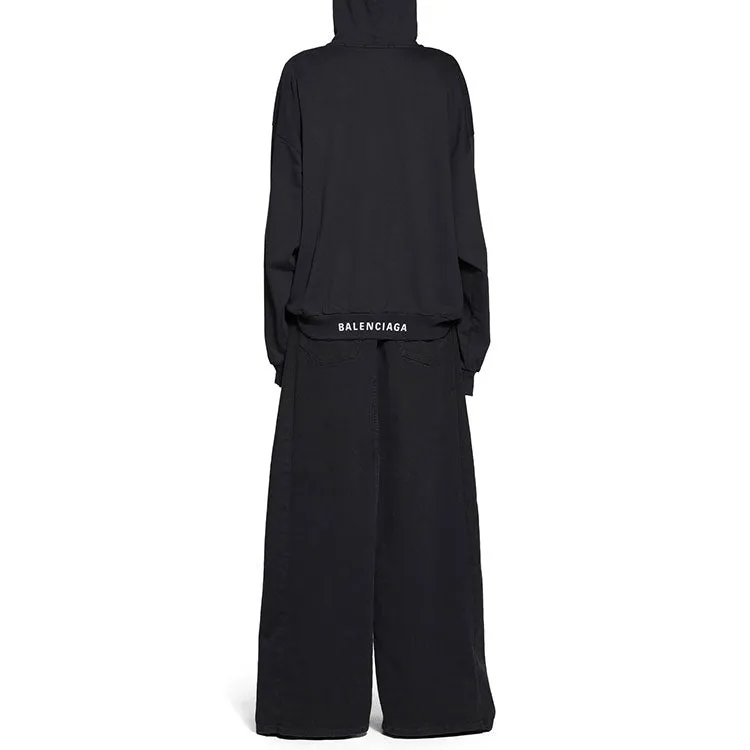 Balenciaga Hoodie Medium Fit 'Black Faded' 742603TOVF39034 sold by KicksCrew product image thumbnail 4