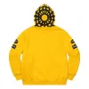 Supreme x Vanson Leathers Spider Web Zip Up Hooded Sweatshirt 'Yellow Black' SUP-SS21-718 sold by KicksCrew
