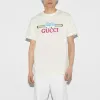Gucci Cotton Jersey T-Shirt With Gucci Print 'Off White' 785345-XJGIM-9095 sold by KicksCrew