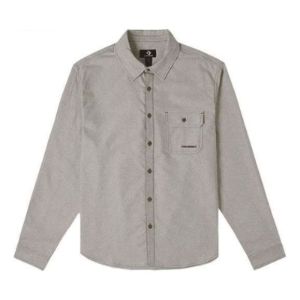 Converse Oxford LS Button Down Shirt 'Light Grey' 10025637-A02 sold by KicksCrew