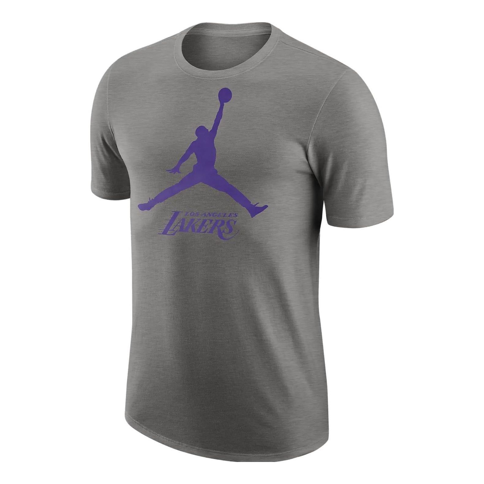 Air Jordan Los Angeles Lakers Essential NBA T-Shirt 'Dark Grey Heather' FB9827-063 sold by KicksCrew