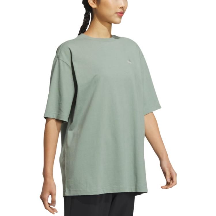 (WMNS) adidas Sportswear Three Stripes T-Shorts 'Green' IS7405 sold by KicksCrew product image thumbnail 4