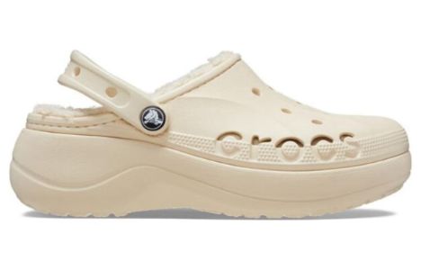 (WMNS) Crocs Baya Platform Lined Clog 'Beige' 208708-11S sold by KicksCrew