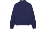 Balenciaga Double B Highneck Wool Knit Sweater 'Blue' 682010T16274011 sold by KicksCrew