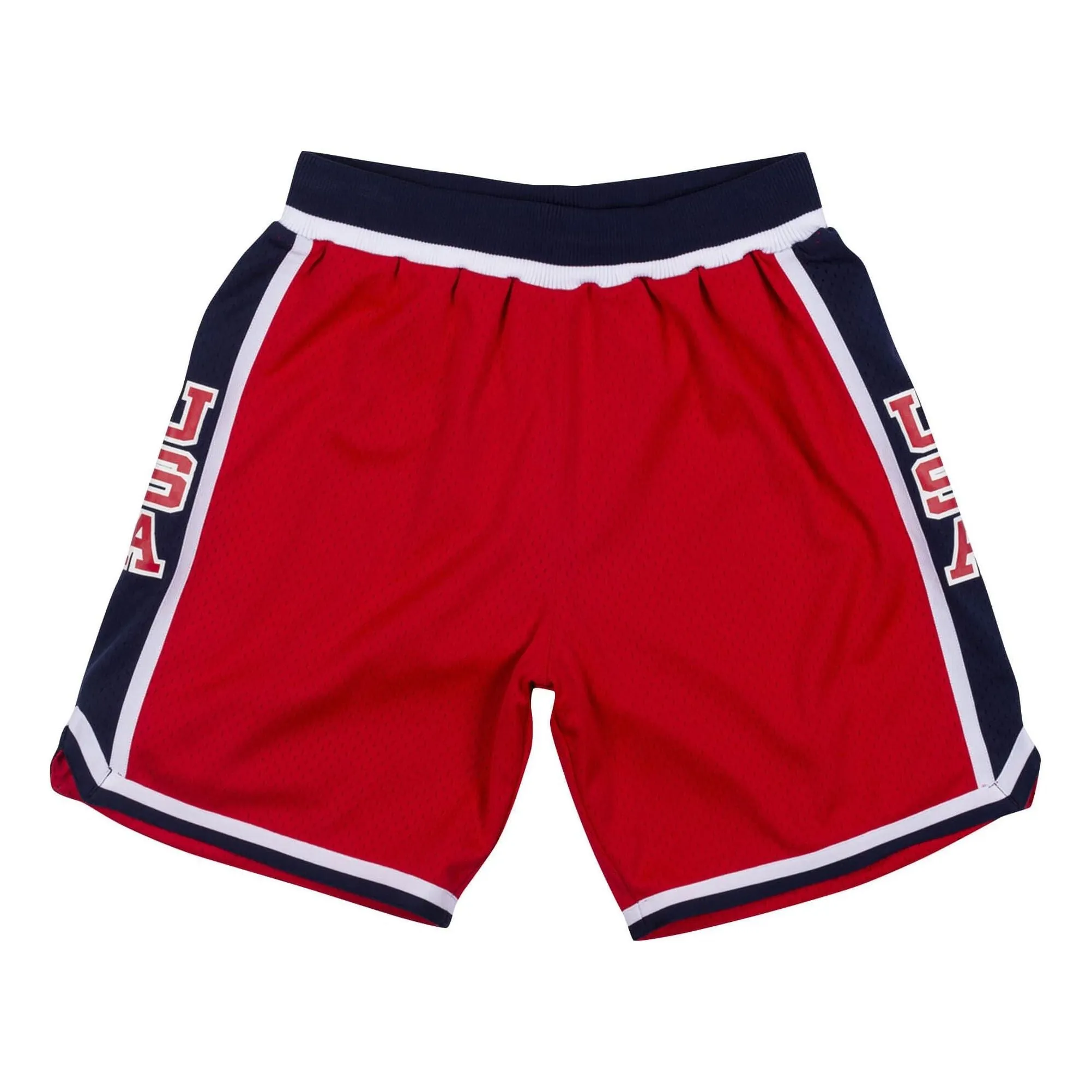Mitchell & Ness Team USA 1984 Shorts 'Red' ASHRAC19061-USASCAR84 sold by KicksCrew