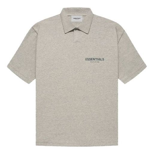 Fear of God Essentials FW21 Polo Shirt 'Dark Heather Oatmeal' FOG-FW21-595 sold by KicksCrew