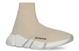 (WMNS) Balenciaga Speed 2.0 Trainers 'Rib-Knit Light Beige' 654045W2DI29195 sold by KicksCrew
