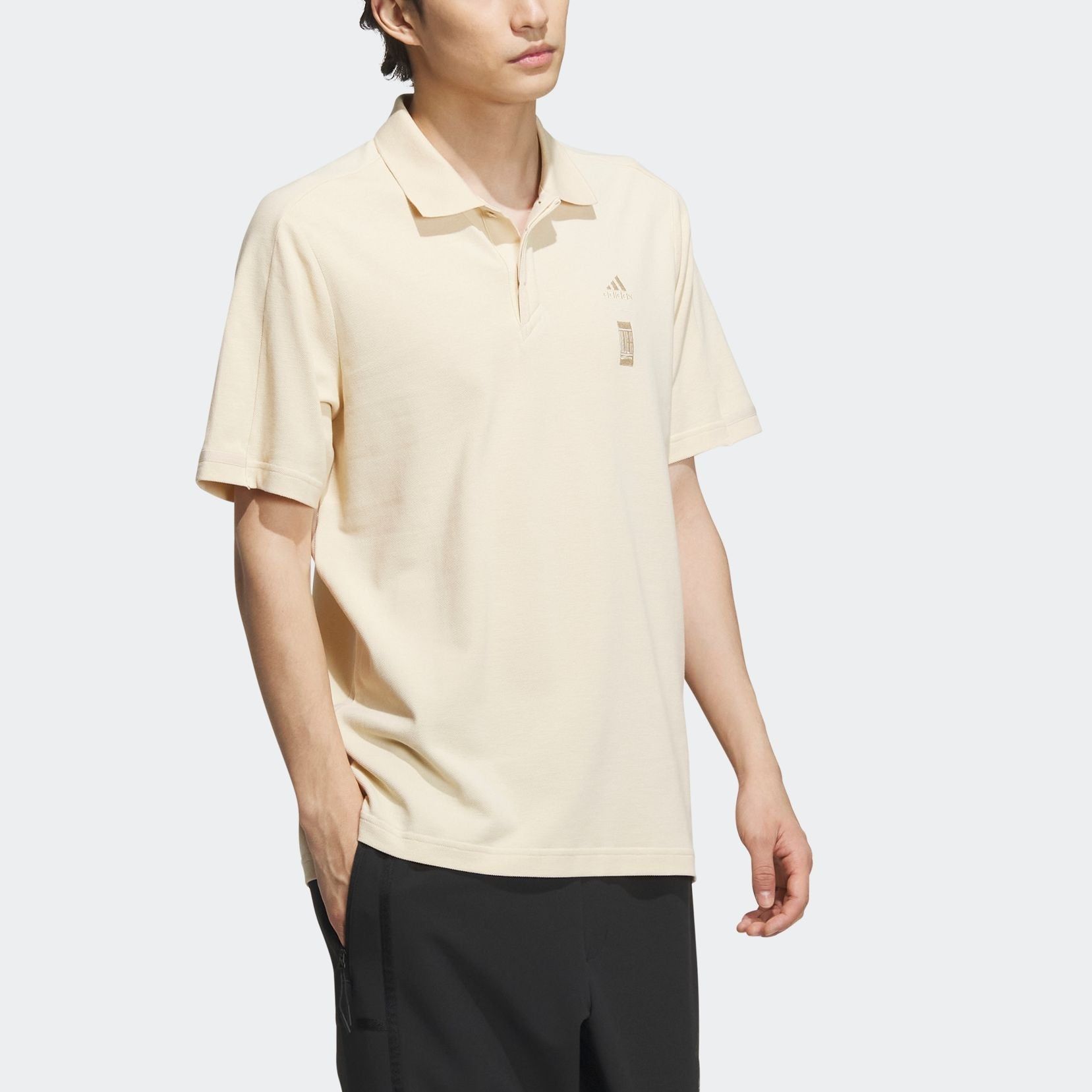 Adidas WJ Must Haves Polo Shirts 'Beige' IP3684 sold by KicksCrew product image thumbnail 4