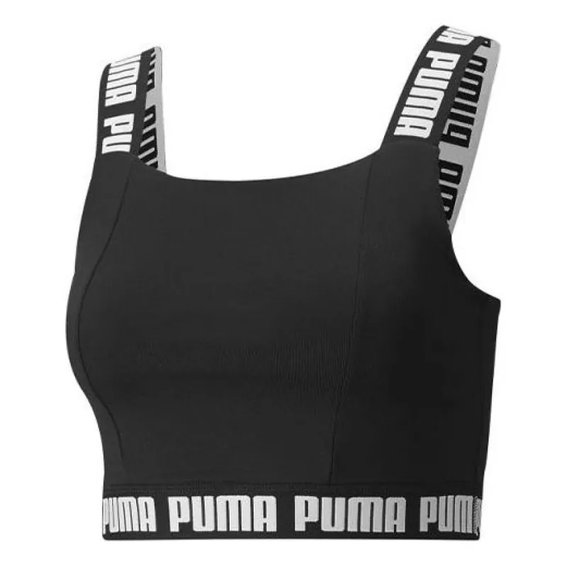 (WMNS) PUMA Logo Band Strong Top 'Black' 521805-01 sold by KicksCrew