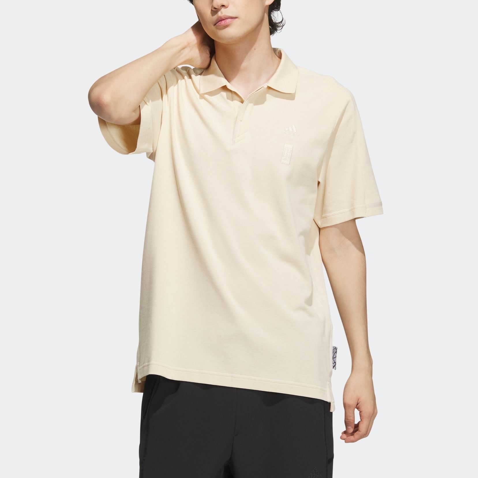Adidas WJ Must Haves Polo Shirts 'Beige' IP3684 sold by KicksCrew product image thumbnail 2
