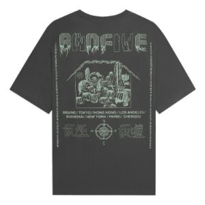 Li-Ning BadFive Graphic Loose Fit T-shirt 'Grey' AHSS733-6 sold by KicksCrew