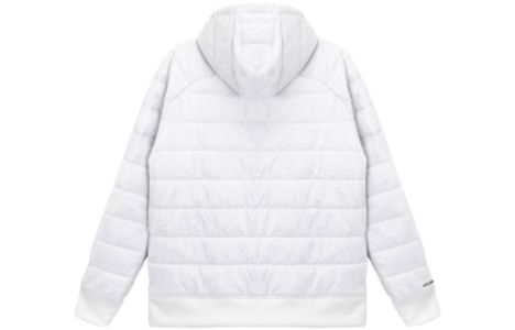 (WMNS) Under Armour Hybrid Puffer Hoodie 'White Black' 1368672-101 sold by KicksCrew